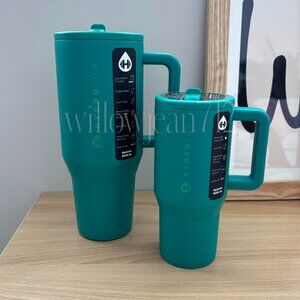 “Kelly Green" 20 oz and 40oz PAIR - Summer 2024 HydroJug Traveler Tumbler Set